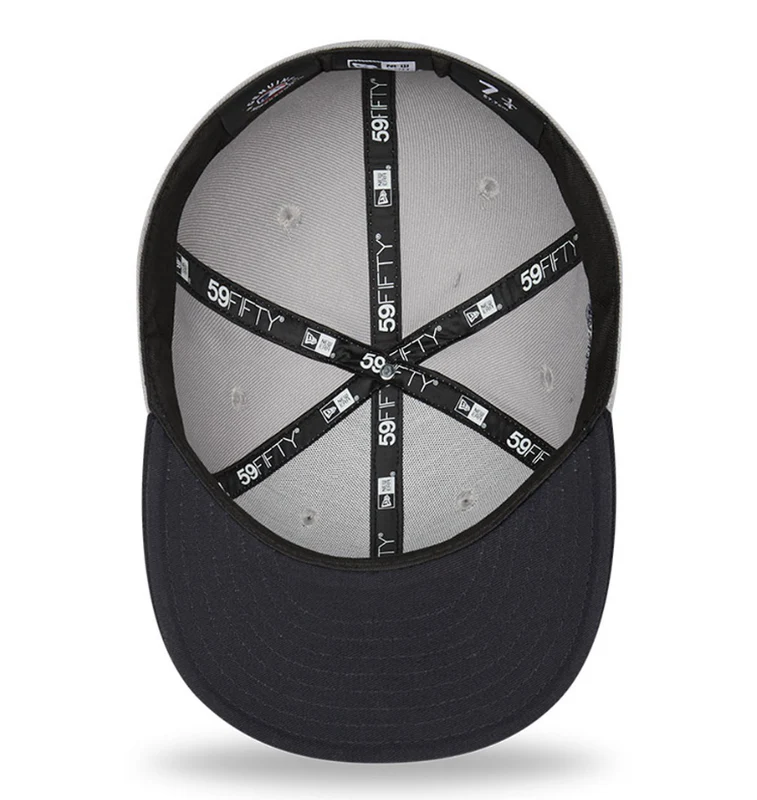 New Era Cap 59-Fifty New York Yankees MLB Side Patch Grey - Image 5