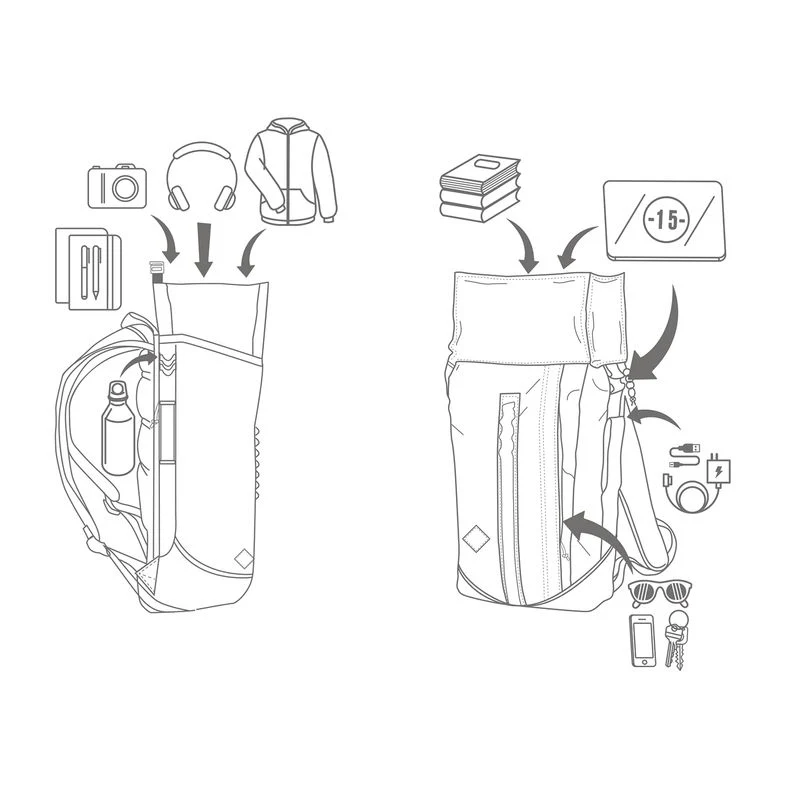 Nitro Bags Scrambler Backpack Wine - Image 21