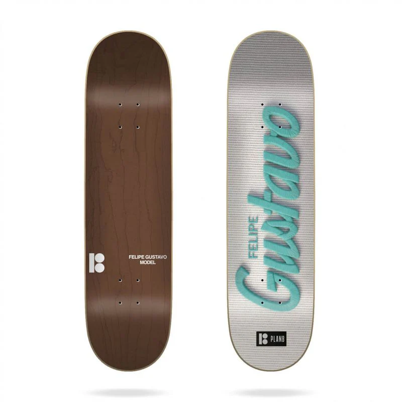 Plan B Skateboard Deck Embroidered Gustavo 7.87''