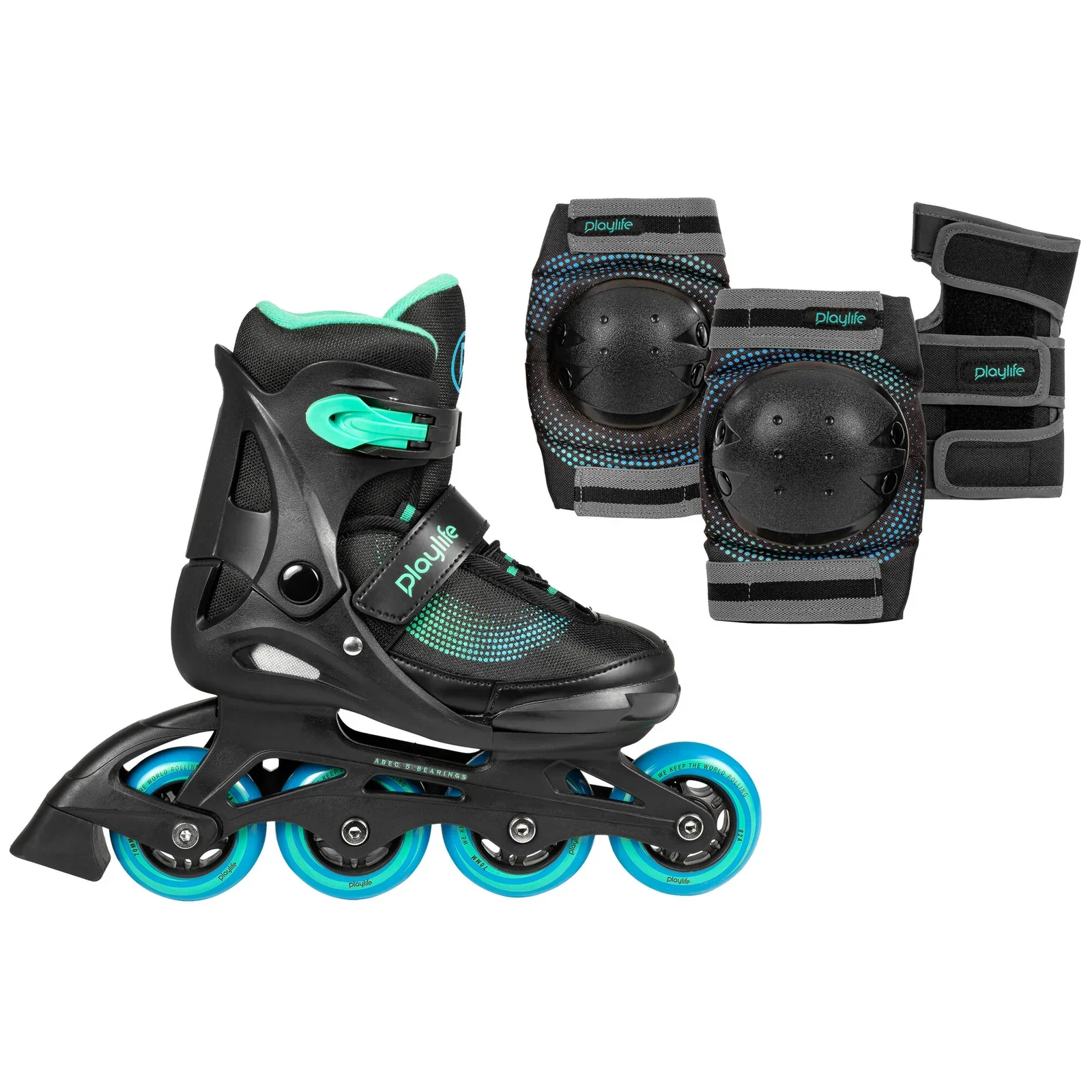 Playlife Kids Joker Blue Sky Combo Skate + Protective Gear