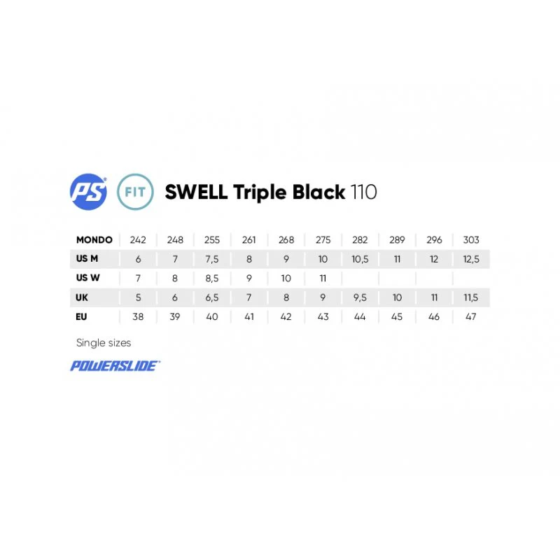 Powerslide Skates Swell 110 Triple black - Image 5
