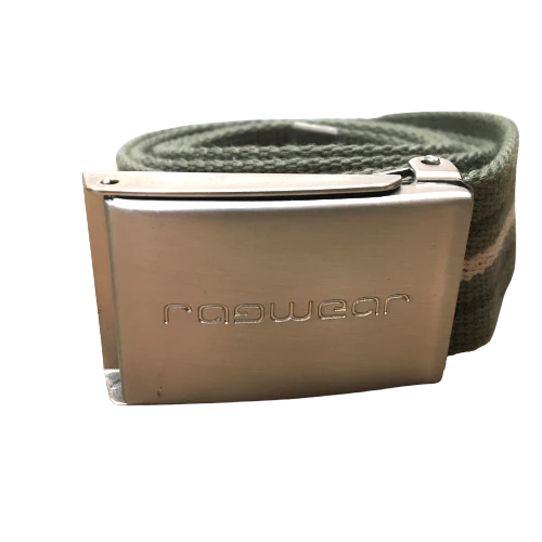 Ragwear Belt Fabric Striped Olive