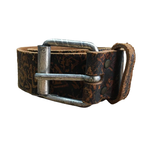 Record Leather Belt Camo V.L. Brown