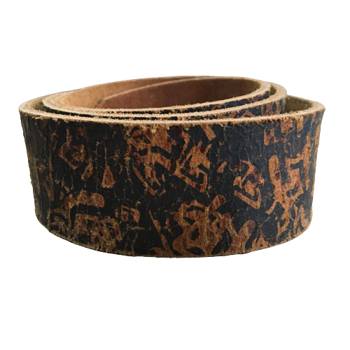 Record Leather Belt Camo V.L. Brown - Image 2