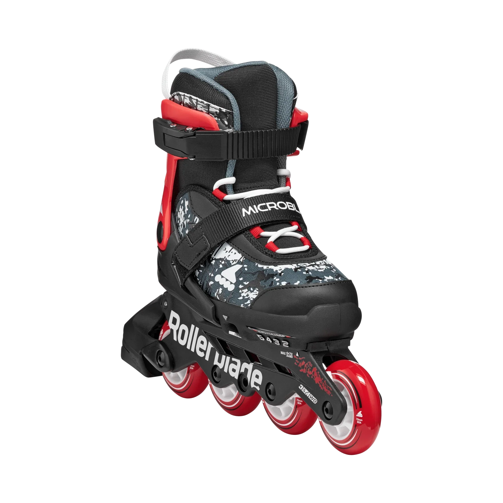 Rollerblade Kids Skate Microblade SL 26 Black/Red - Image 2