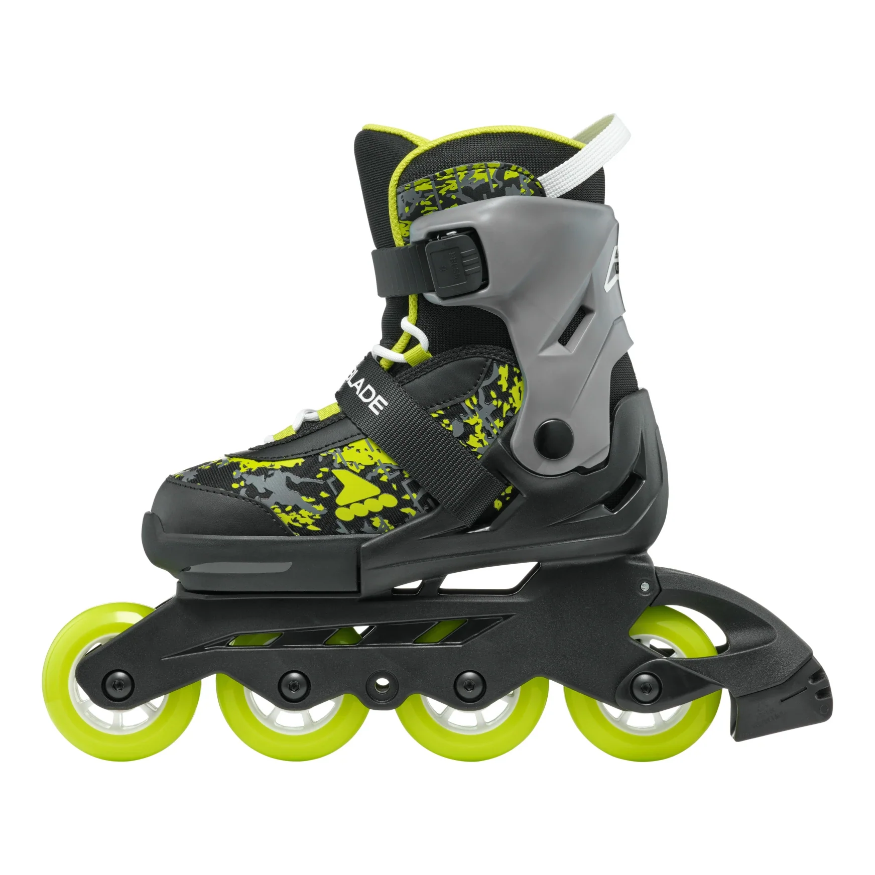 Rollerblade Kids Microblade SL Black/Lime - Image 3