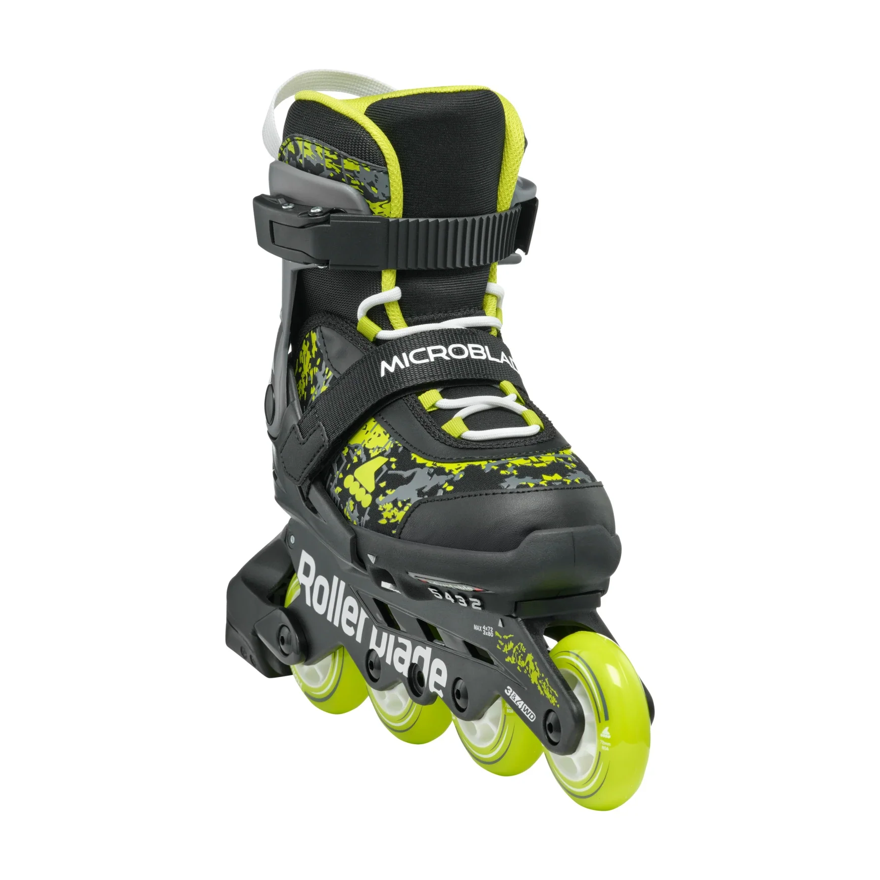 Rollerblade Kids Microblade SL Black/Lime - Image 4