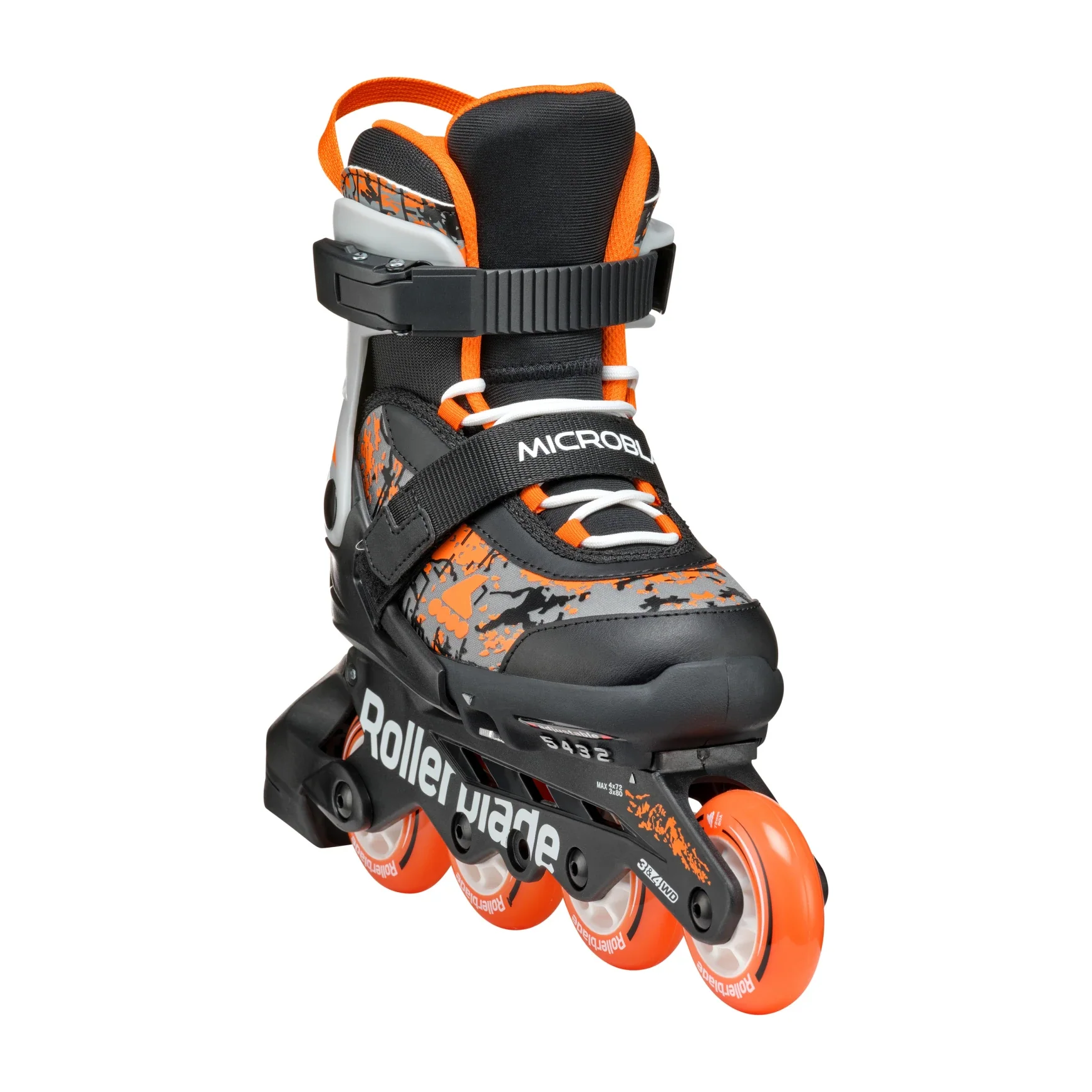 Rollerblade Kids Microblade SL Black/Orange - Image 5