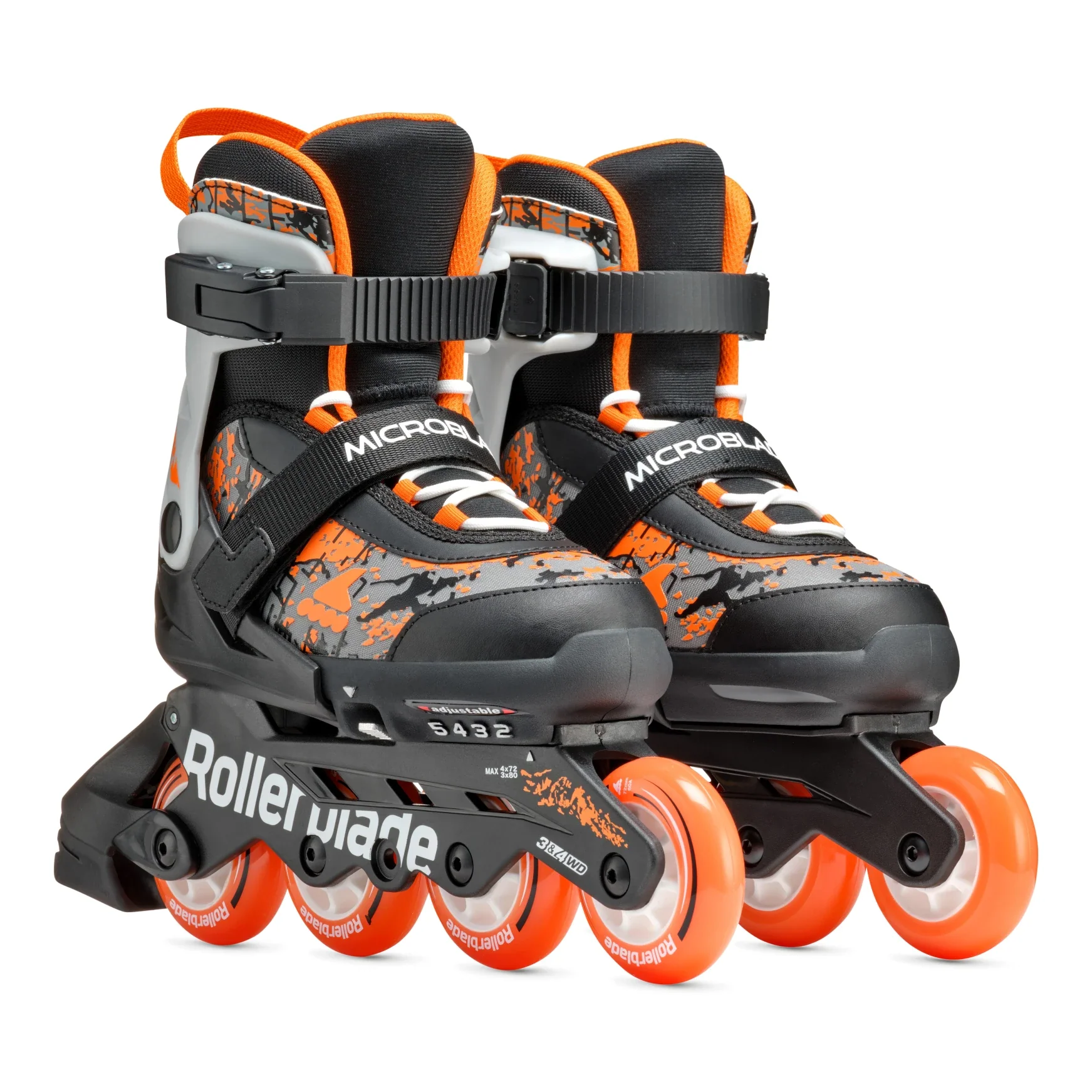 Rollerblade Kids Microblade SL Black/Orange - Image 7