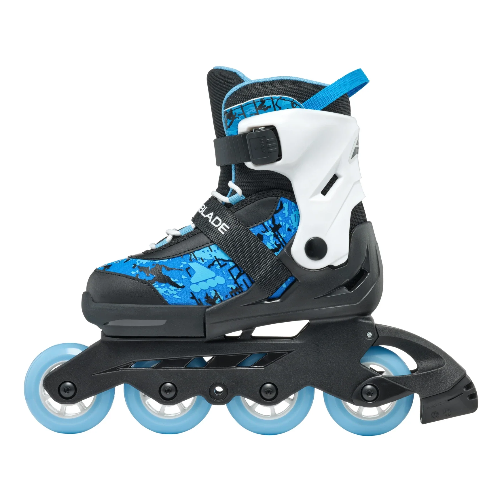 Rollerblade Kids Microblade SL Black/Sky Blue - Image 3