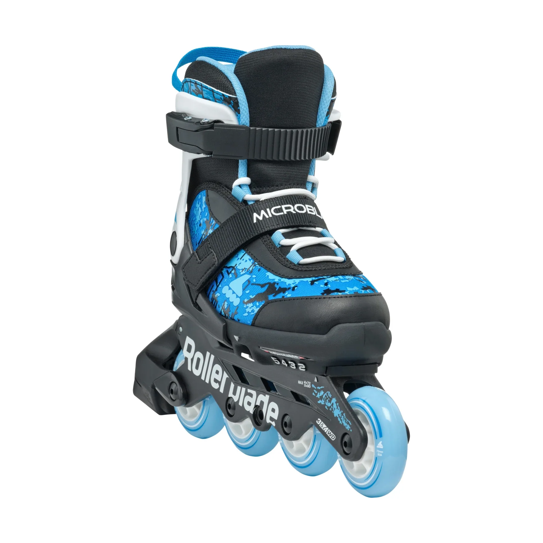 Rollerblade Kids Microblade SL Black/Sky Blue - Image 4