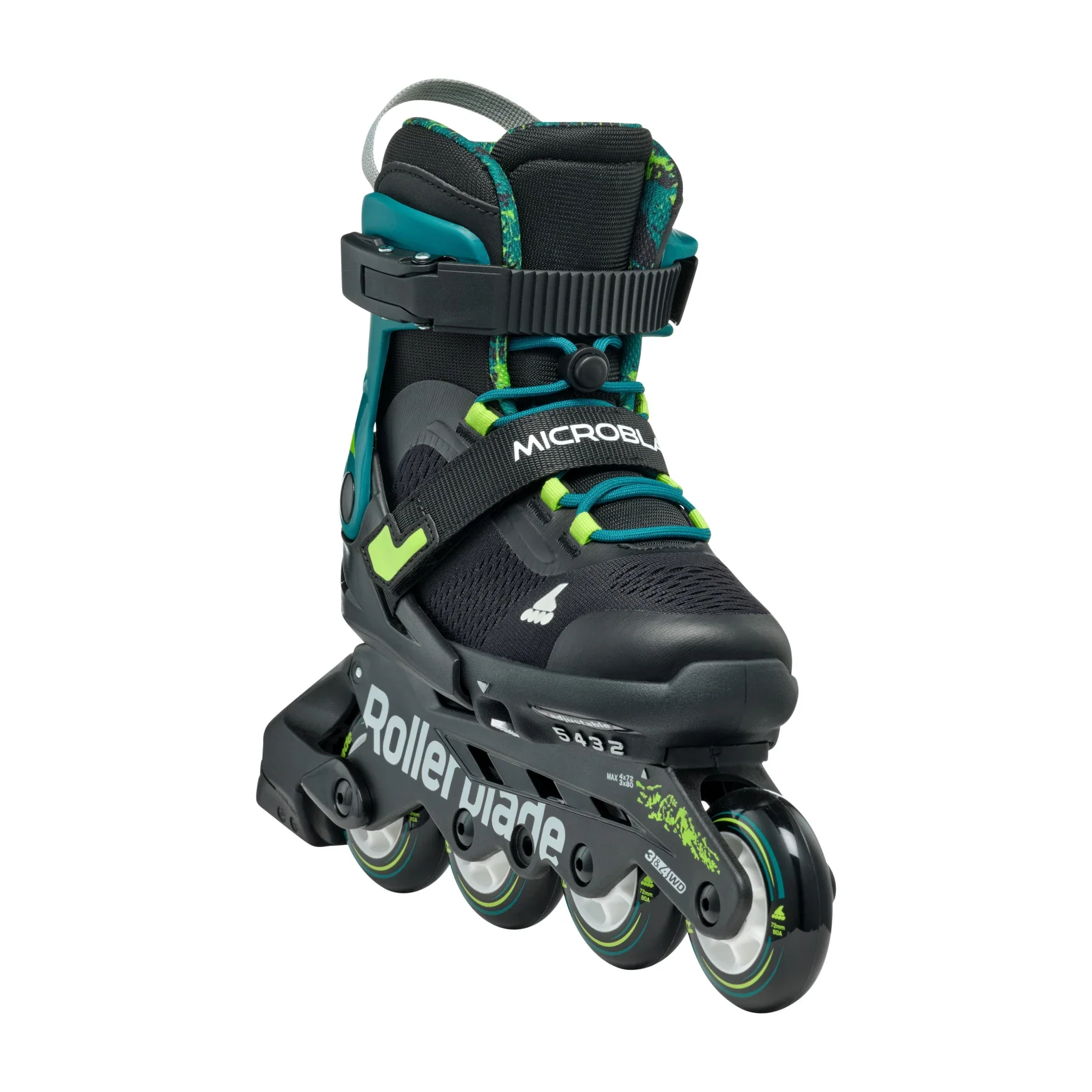 Rollerblade Microblade XT Black/Petrol Green - Image 4