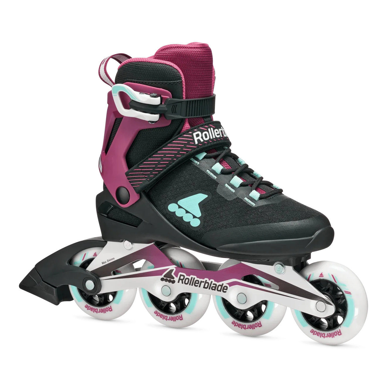 Rollerblade Skates Macroblade 84 BOA W Schwarz/Burgund/Ozeangrün