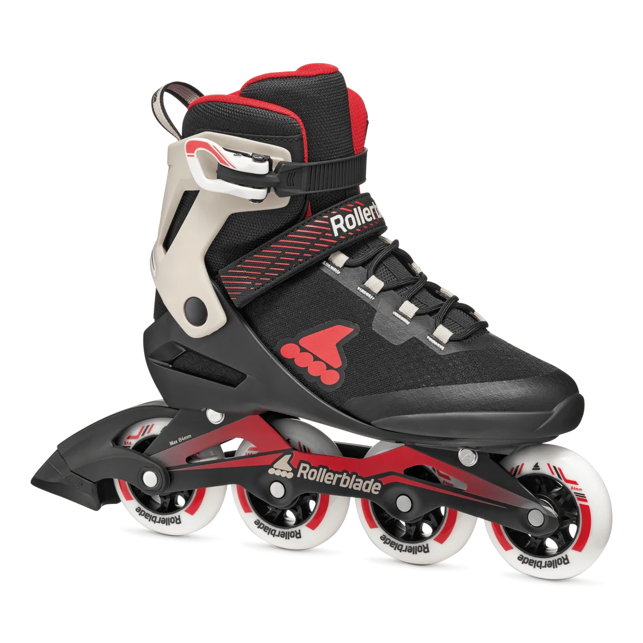 Rollerblade Skates Macroblade 84 Schwarz/Sand/Rot