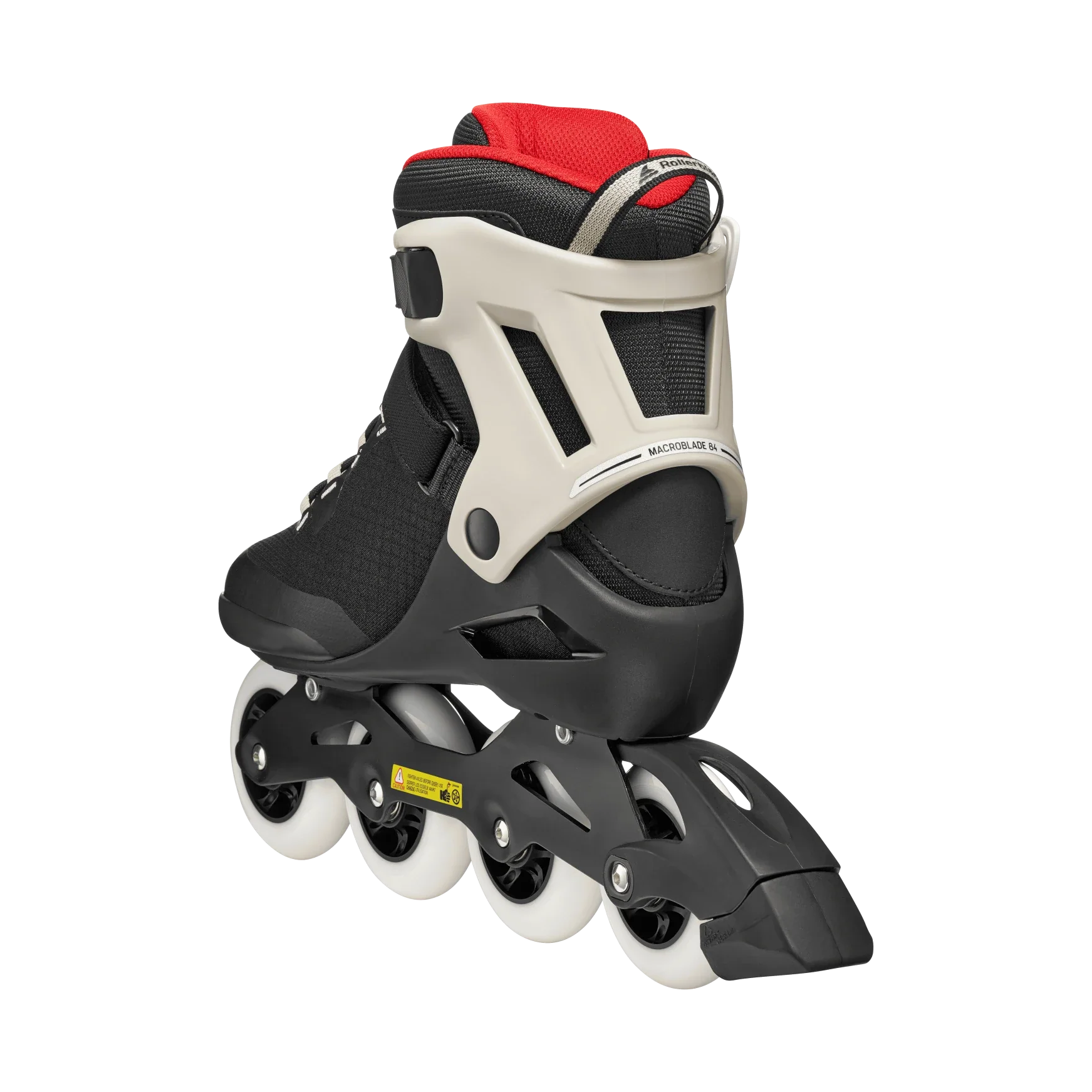 Rollerblade Skates Macroblade 84 Schwarz/Sand/Rot - Image 3