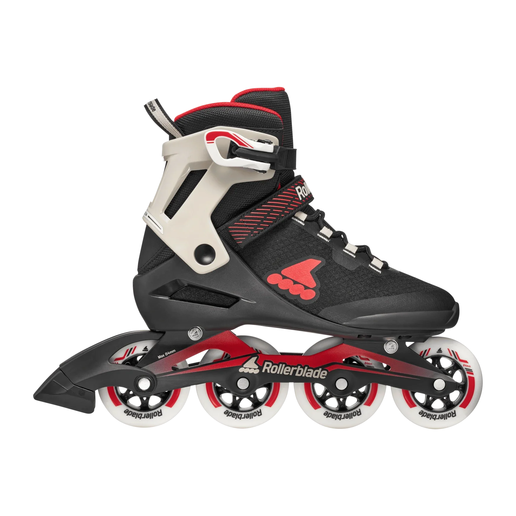 Rollerblade Skates Macroblade 84 Schwarz/Sand/Rot - Image 4