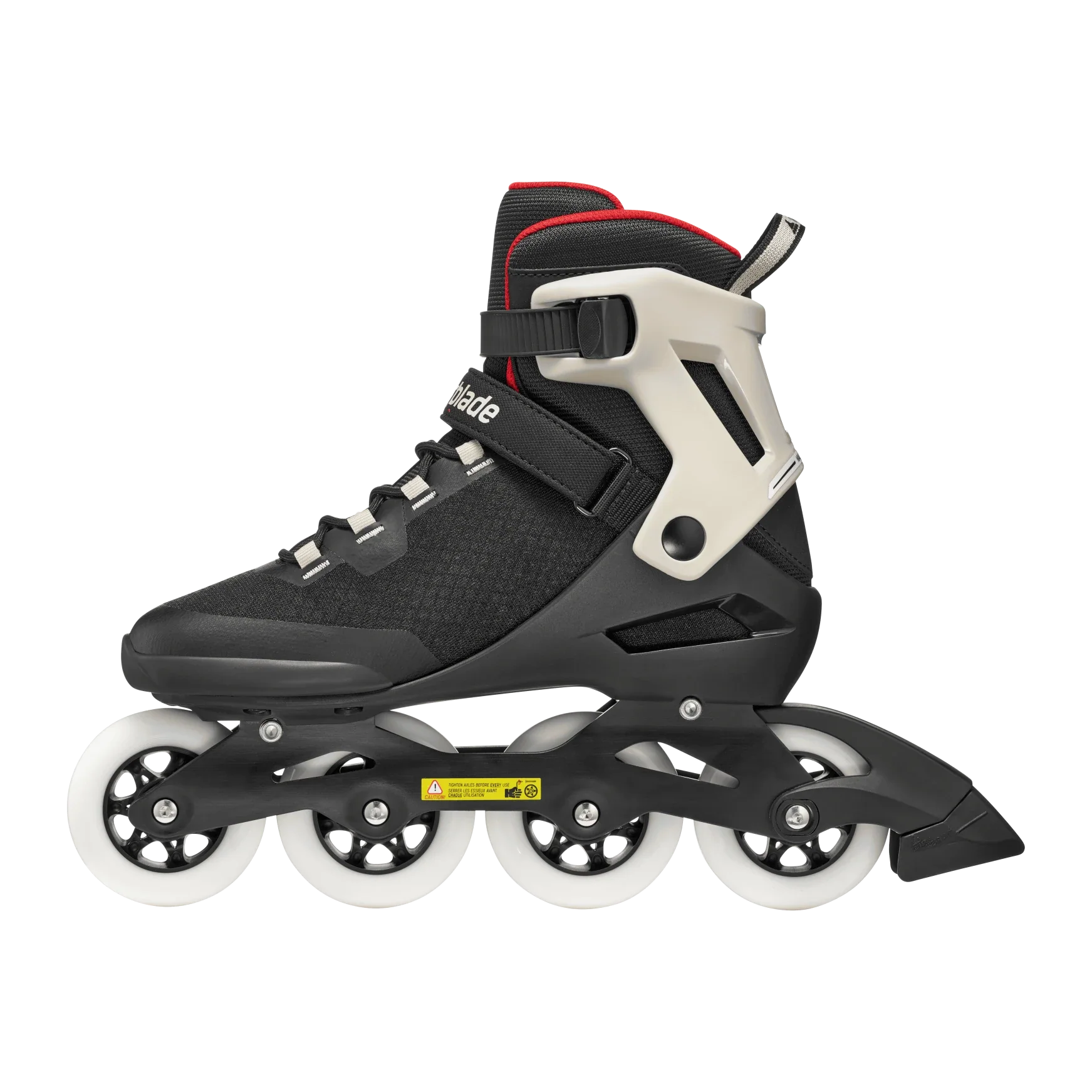 Rollerblade Skates Macroblade 84 Schwarz/Sand/Rot - Image 5