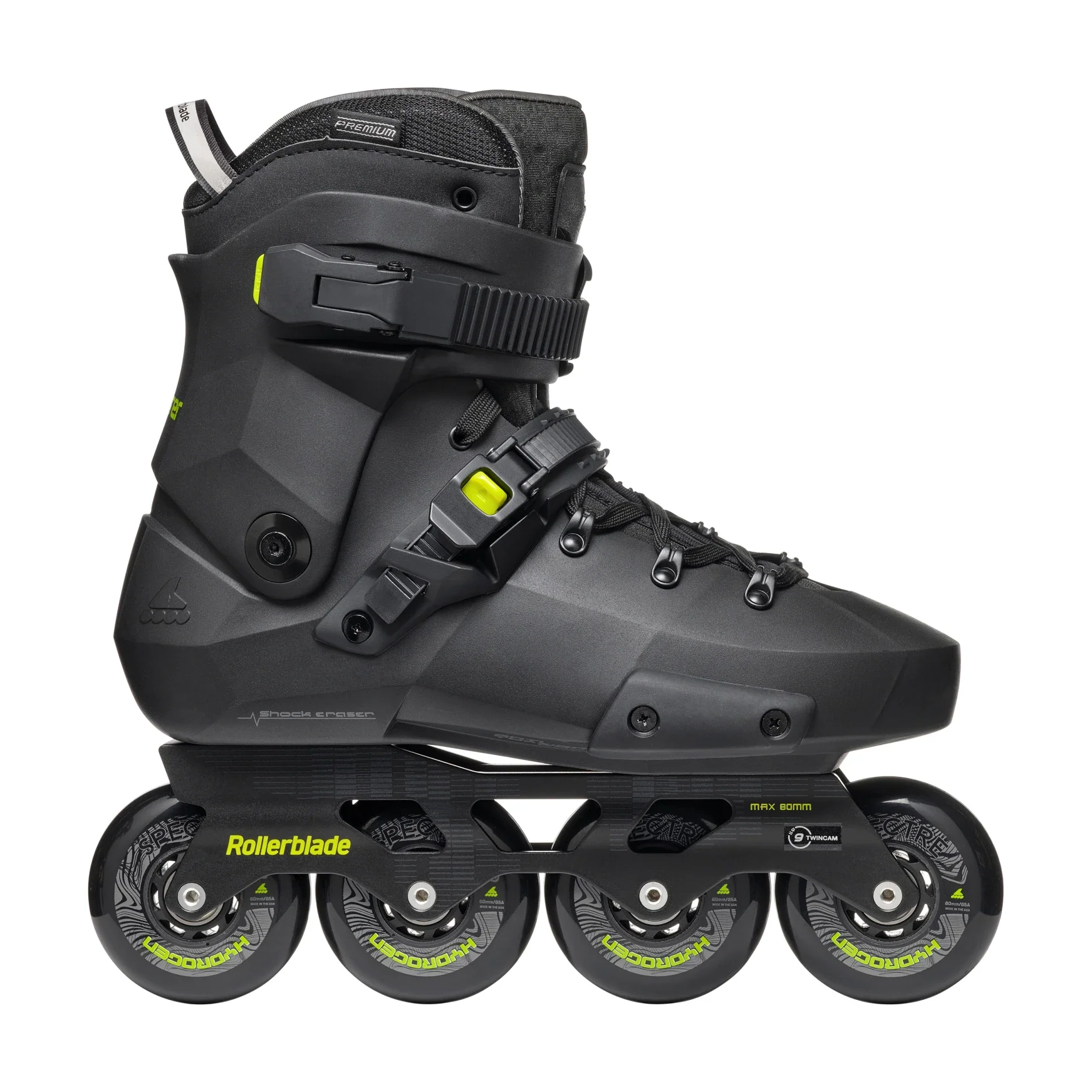 Rollerblade Urban Freeskate Twister XT 26 Black/Lime - Image 4