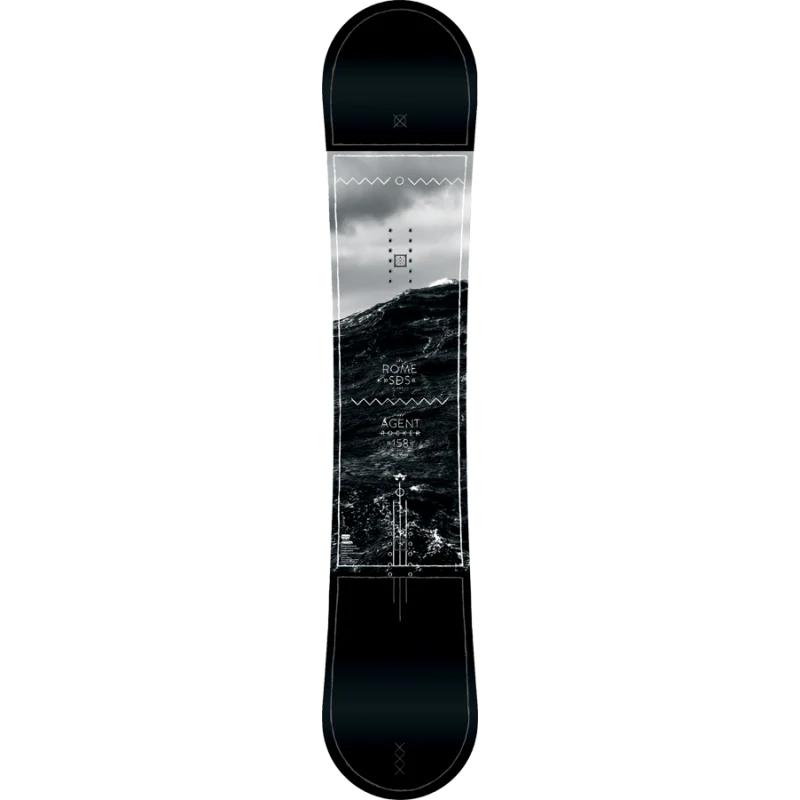 Rome Snowboard Agent Rocker Midwide 158