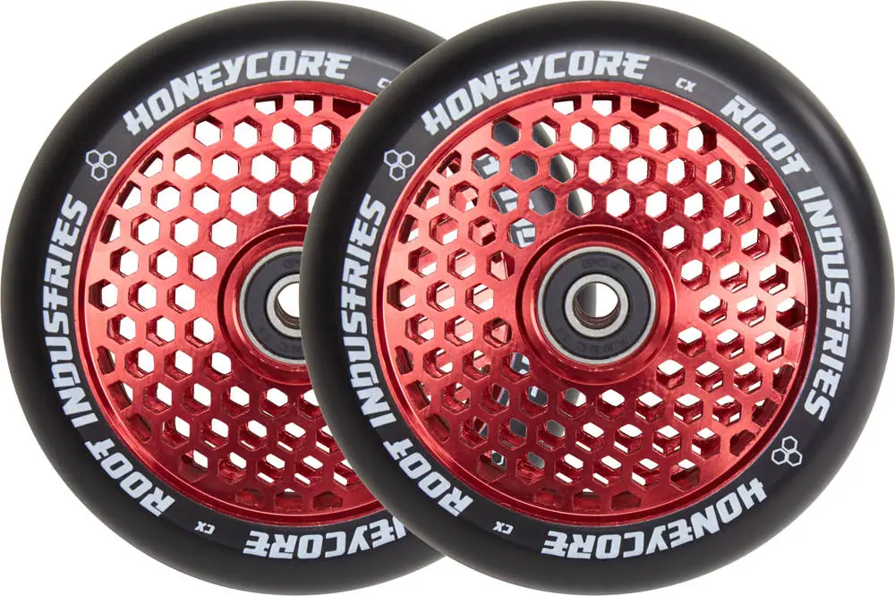 Root Industries Honeycore Wheels 120mm red