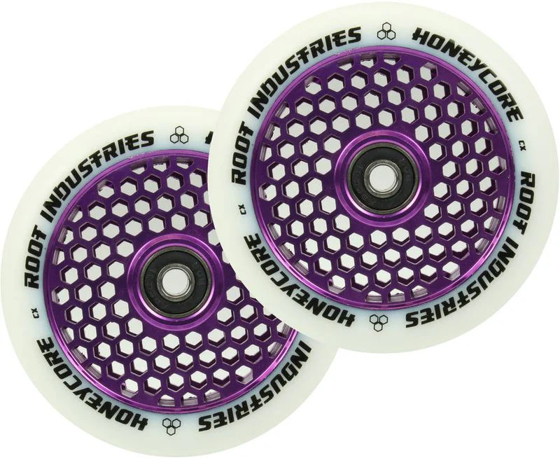 Root Industries Honeycore Wheels 110mm white/purple