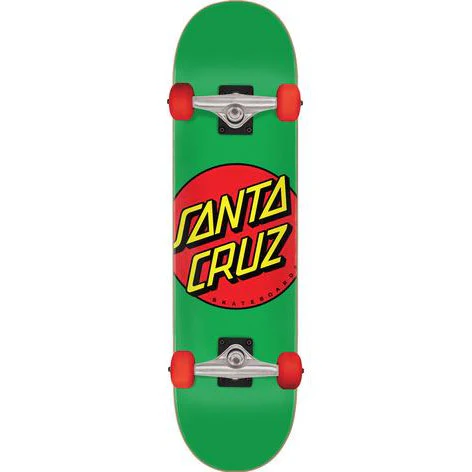 Santa Cruz Complete Skateboard Classic Dot green 7.8''