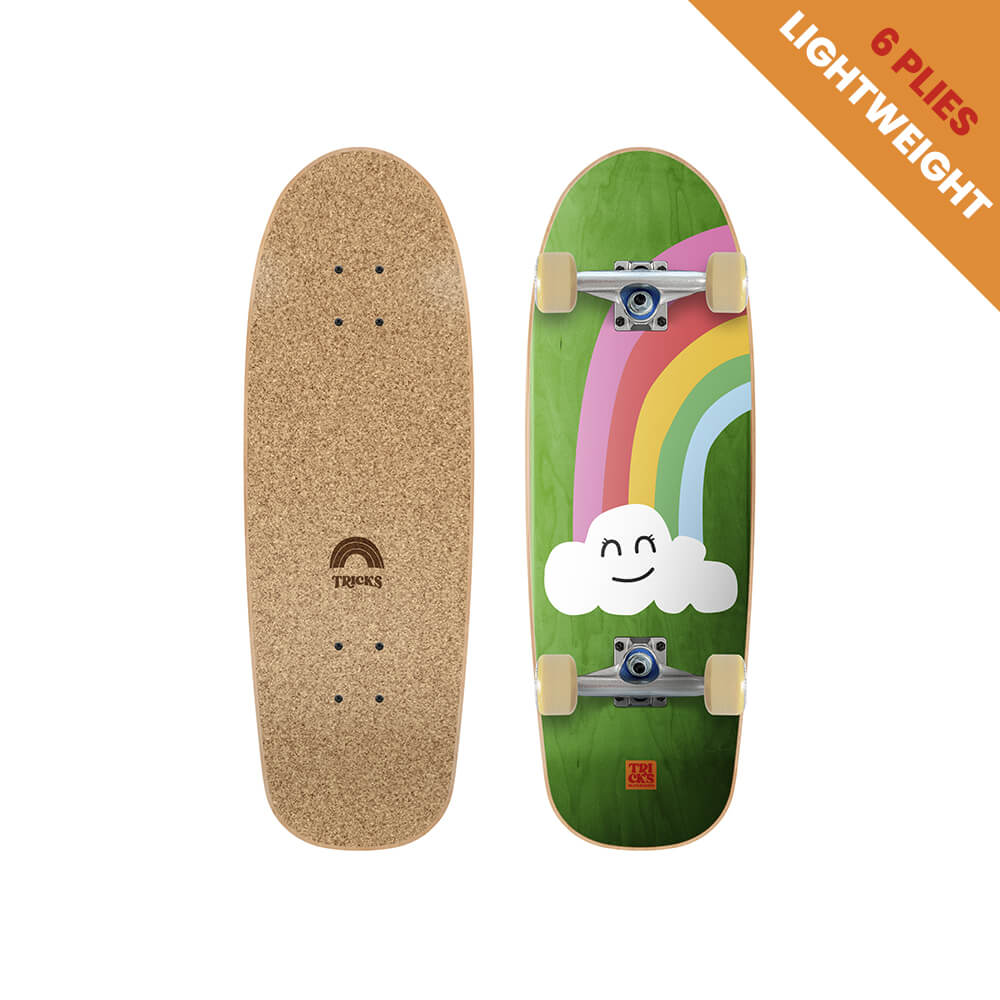 Tricks Complete Mini Skateboard Rainbow 8.25"