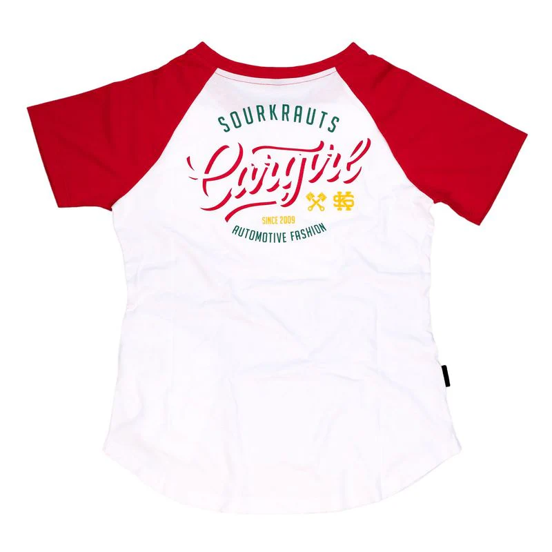 Sourkrauts Girlyshirt Cargirl red/white - Image 3
