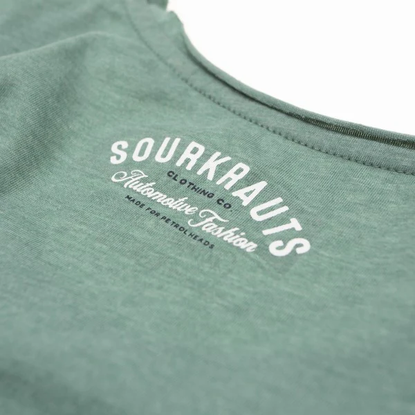 Sourkrauts T-Shirt Oliver grün meliert - Image 4