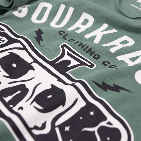 Sourkrauts T-Shirt Oliver grün meliert - Image 5