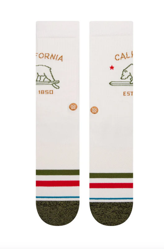 Stance Socks California Republic 2 Crew off white - Image 2