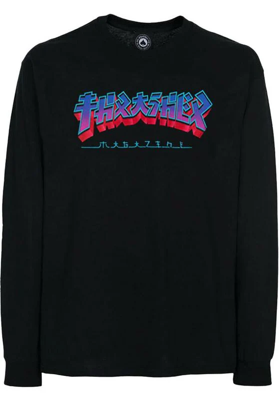 Thrasher Sweatshirt Godzilla Burst Crewneck black