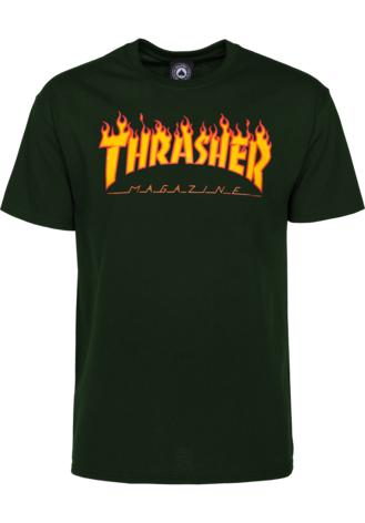 Thrasher T-Shirt Flame Black