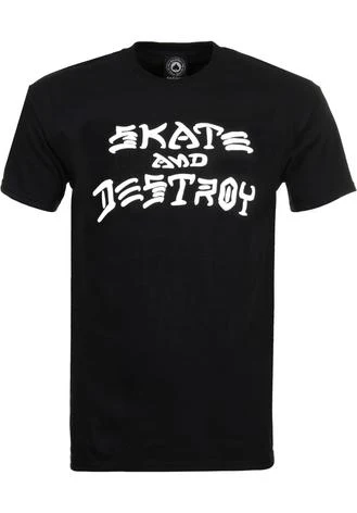 Thrasher T-Shirt Skate and Destroy black