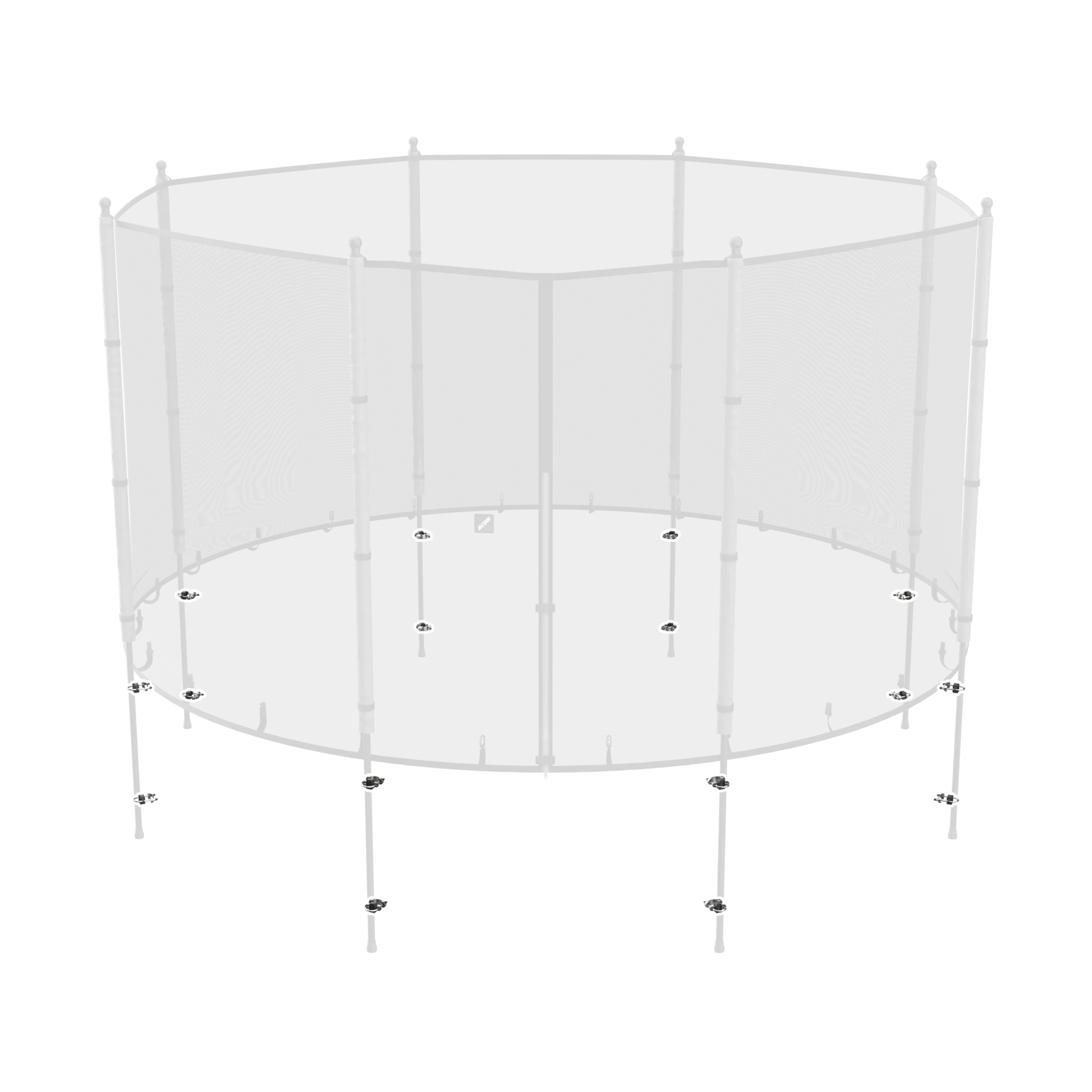 U-Bolzen-Montageset für Trampolin-Sicherheitsnetz, 16-teilig - Image 2