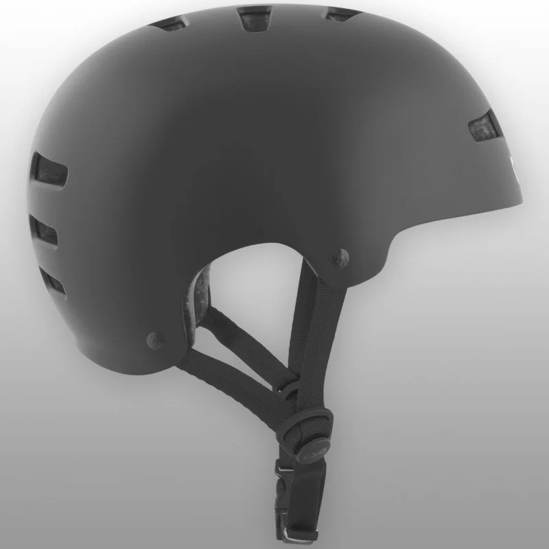 TSG Helmet Evolution Kids Solid Colors Satin Black - Image 2