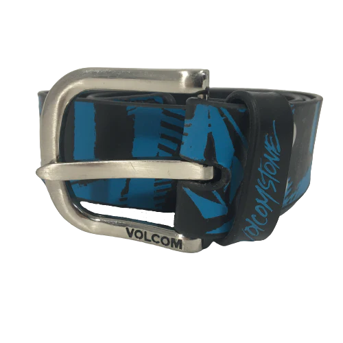Volcom Leather Belt Broken Belt Black/Blue