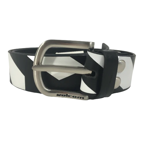 Volcom Leather Belt Frizzo Black/White