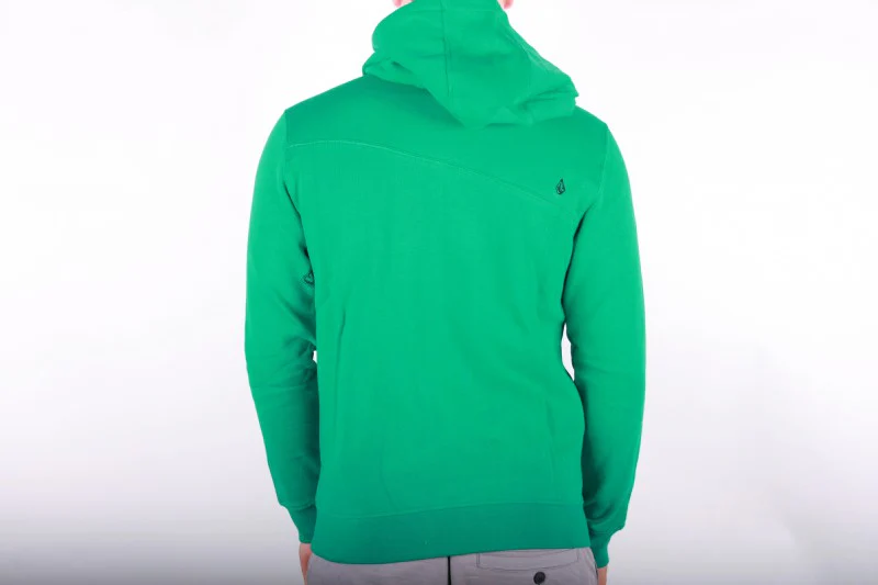 Volcom The Stone Basic Fleece Zip Hoodie Green Kids - Image 2