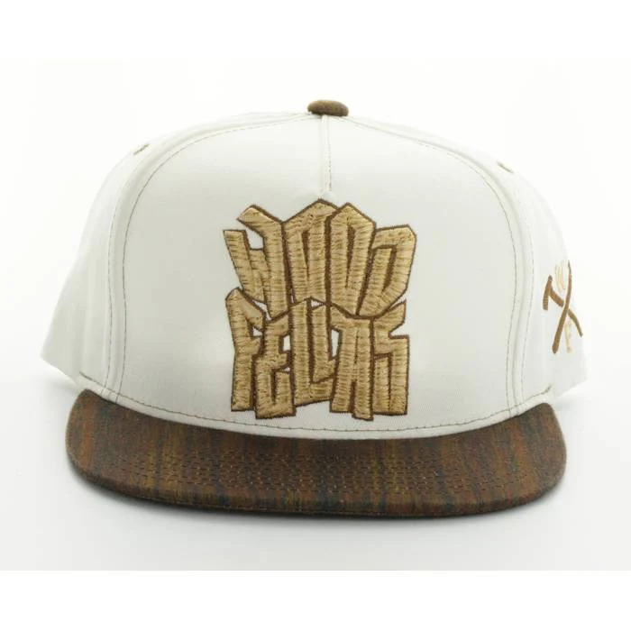 Wood Fellas Cap Snapback Logo white - Image 2